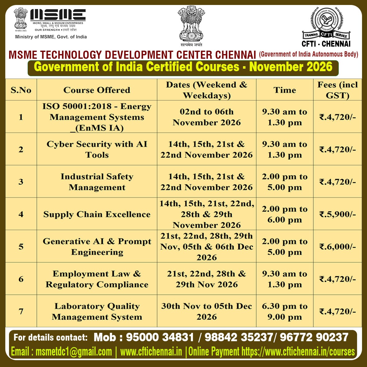 MSME November